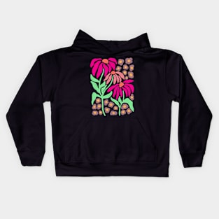 Retro Matisse Flower Design Kids Hoodie